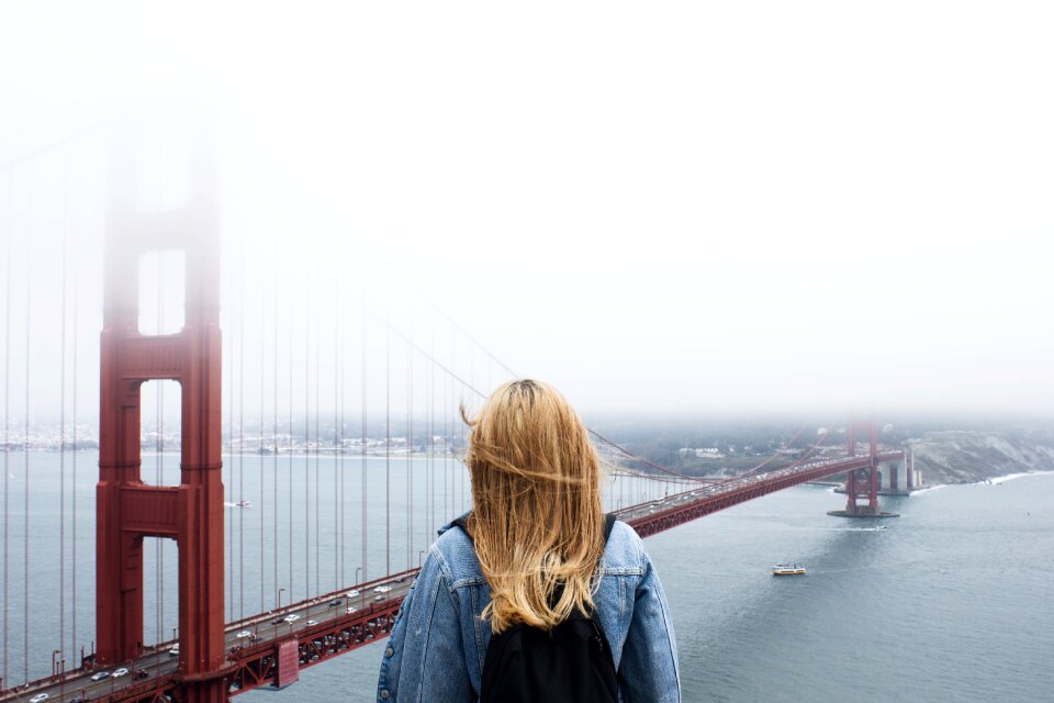 Bridge people woman