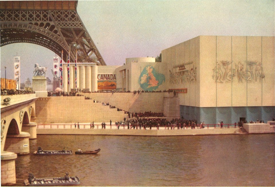 Paris-expo-1937-pavillon du Canada & de la Grande-Bretagne-06