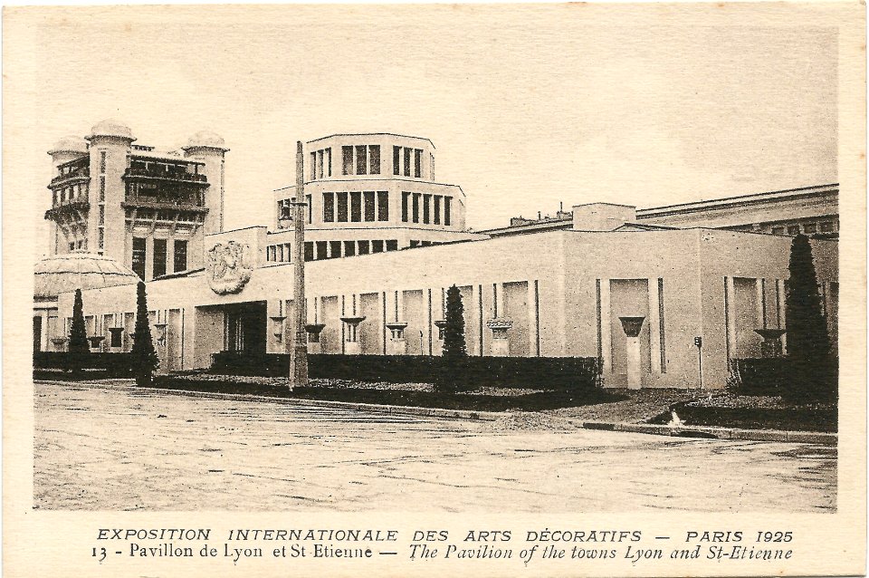 Paris-FR-75-Expo 1925 Arts décoratifs-pavillon de Lyon & Saint-Etienne