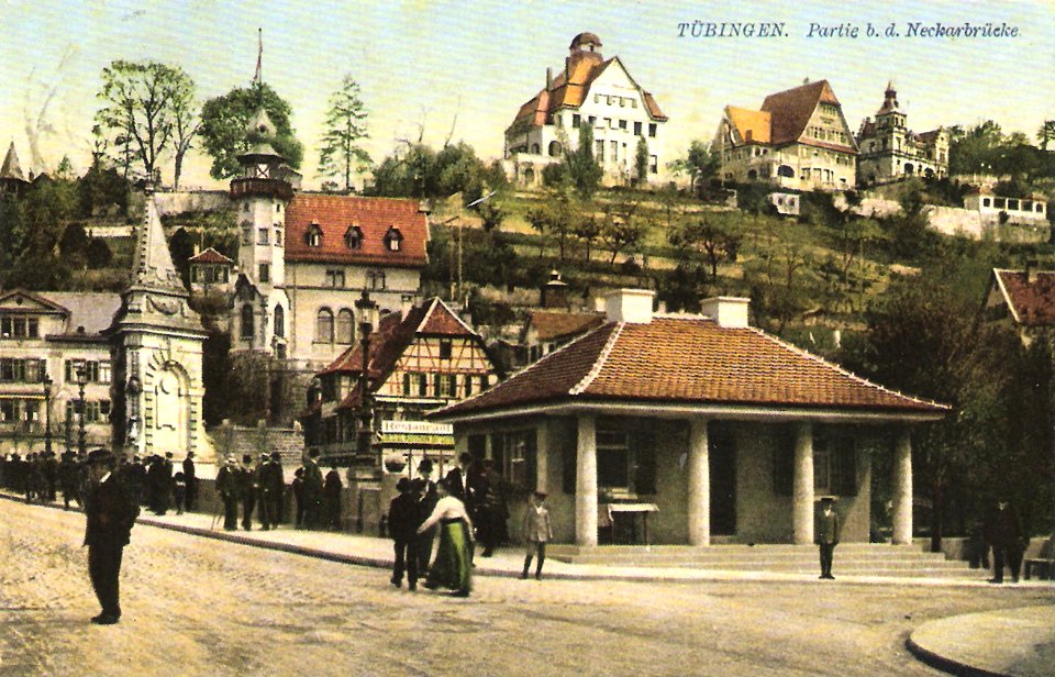 Partie bei der Neckarbrücke (AK 1917 TPk48)
