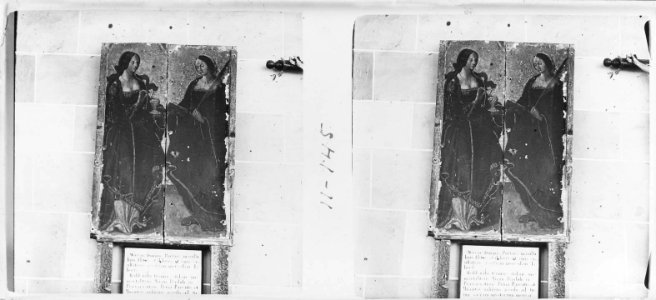 Part del retaule de la sagristia de l'església de Sant Pere de Vilamajor