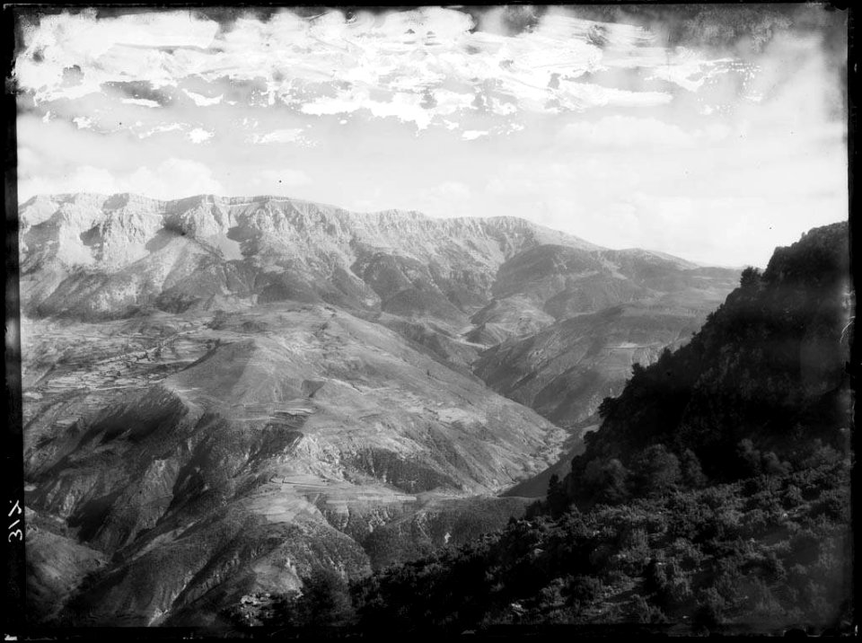 Part occidental de la Serra del Cadí des del Coll de Jou de Castellnou
