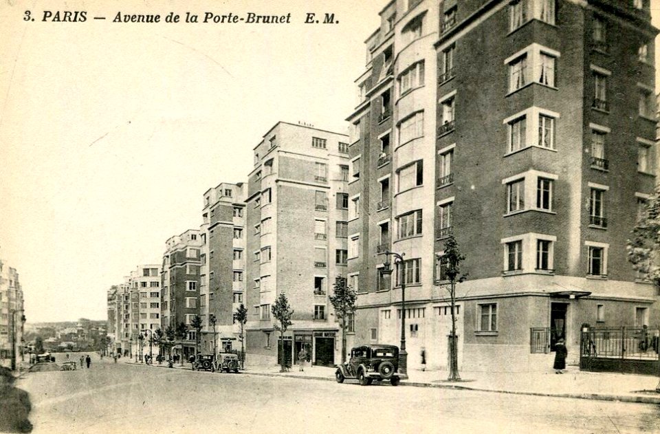 Paris.Avenue de la Porte-Brunet