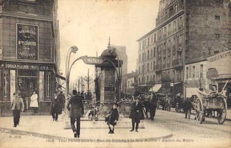 Paris.Rue de Crimee.Rue Mathis