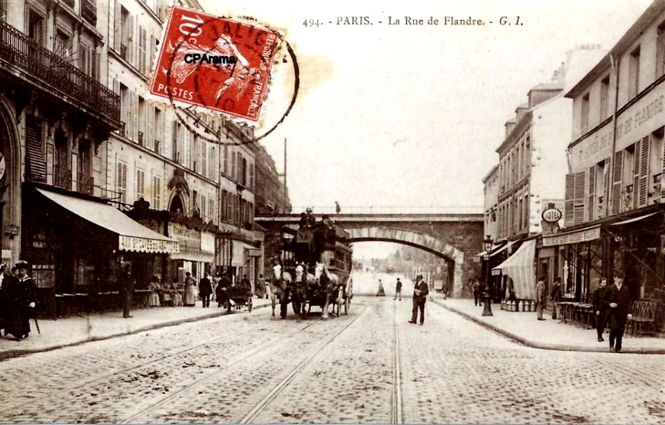 Paris.Rue de Flandre