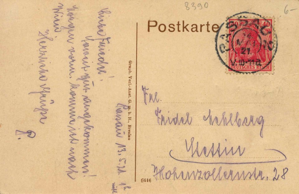 Passau, Bayern - Stadtansicht mit Dom (back) (Zeno Ansichtskarten)