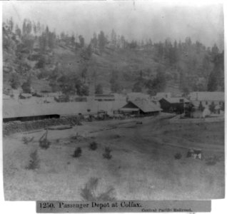 Passenger Depot at Colfax - Central Pacific Railroad LCCN2002723863