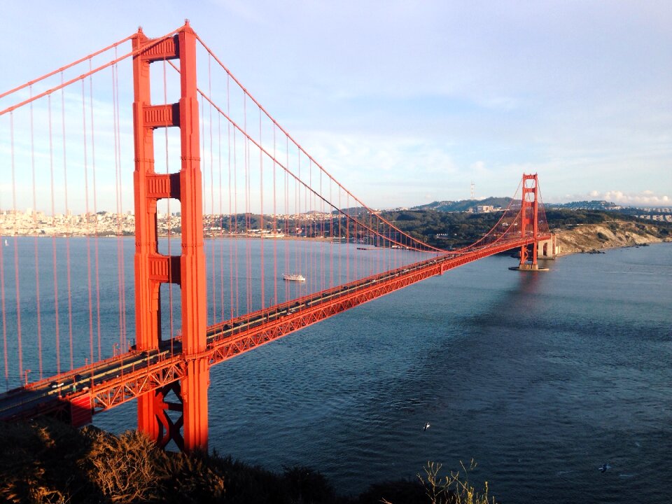 Sky clouds bridge
