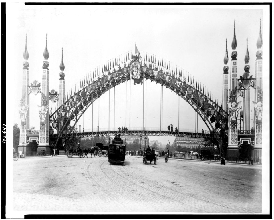 Passerelle de l'Alma on the Quay d' Orsay, Paris Exposition, 1889 LCCN91722265
