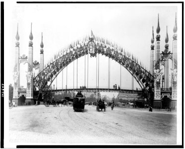 Passerelle de l'Alma on the Quay d' Orsay, Paris Exposition, 1889 LCCN91722265