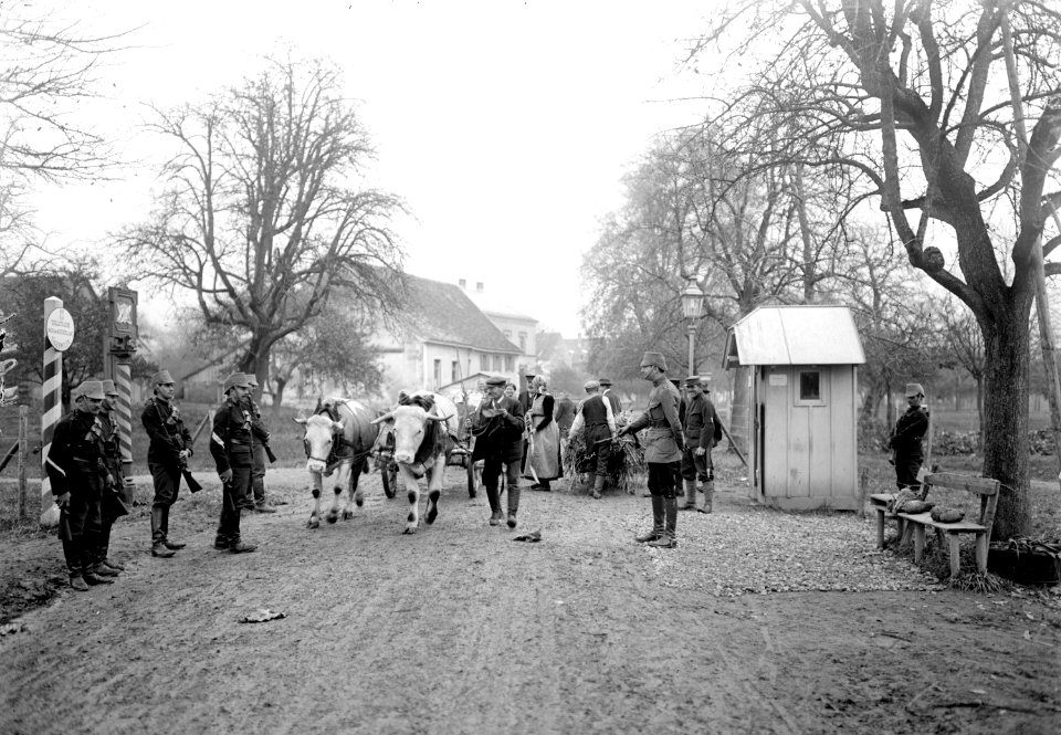 Passkontrolle am Grenzwachtposten Tägerwilen - Konstanz - CH-BAR - 3240960
