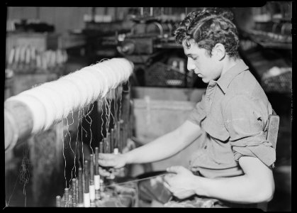 Paterson, New Jersey - Textiles. (Textile worker.) - NARA - 518595 photo