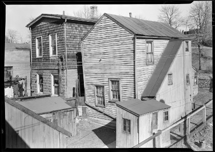 Paterson, New Jersey - Textiles. Former silk workers. Rear Tenement off Summer St. - NARA - 518605 photo