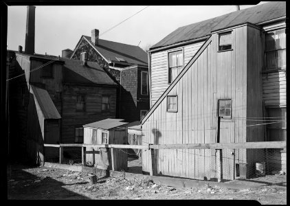 Paterson, New Jersey - Textiles. Former silk workers. Rear Tenement off Summer St. - NARA - 518606