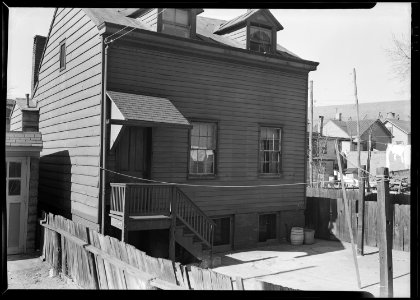 Paterson, New Jersey - Textiles. Home of silk workers in rear (inner) court off Sealey St. (very poor interior) - NARA - 518604 photo