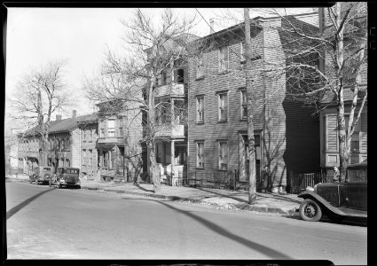 Paterson, New Jersey - Textiles. Homes of owners of two Family Shops, Mill St. - NARA - 518620