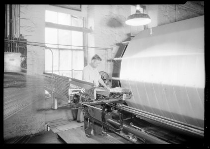 Paterson, New Jersey - Textiles. Jackson Winding and Warping Company. Picture of a Sipp-Eastwood DY type of High... - NARA - 518770