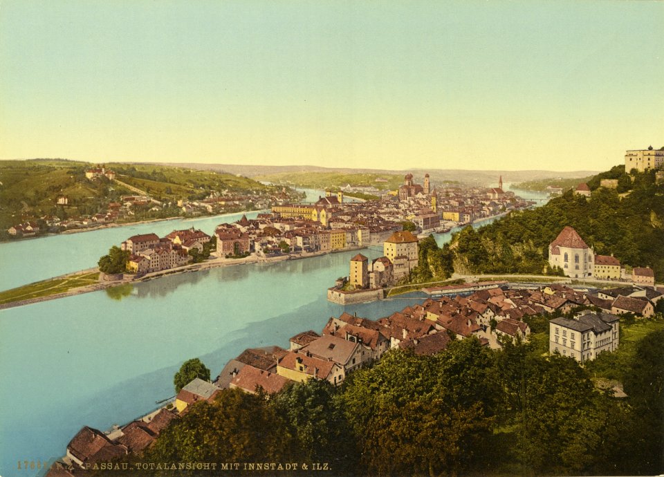Passau-Stadtansicht mit Dreiflüsseeck-ZI-1152-01-00-217300