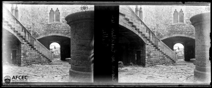 Pati del Castell de Clasquerí de Castellar del Vallès