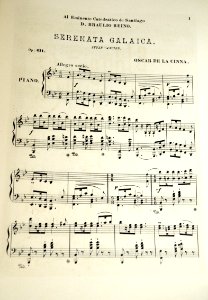 Partitura de Serenata Galaica
