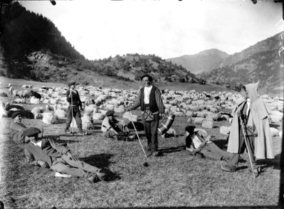 Pastors de Montgarri al Plan de Beret amb els seus ramats photo