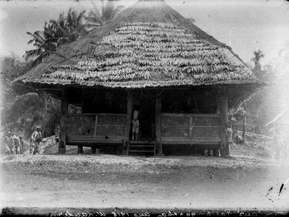 Pasang-graham. (Koelawi, Pasanggrahan aug.1918. W.Kaudern. Sulawesi, Kulawi. Indonesien - SMVK - 022143
