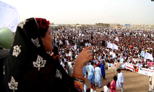 Pashtun Tahafuz Movement protest in Karachi photo