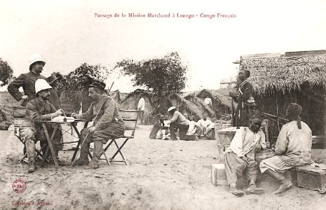Passage de la Mission Marchand à Loango (Congo Français)