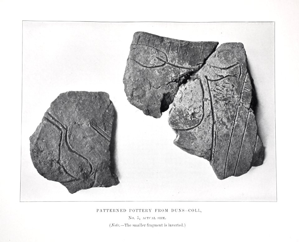 Patterned pottery from Duns - Coll 05 Beveridge 1903