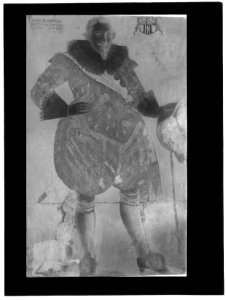 Patrik Ruthven, 1586-1651, skotsk överste i svensk tjänst från 1609.Tempera på duk - Skoklosters slott - 77311-negative