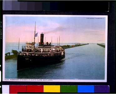 Passenger steamer in Sainte Claire ship canal LCCN95509670