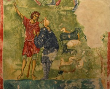 Pastiri, freska, Sopoćani