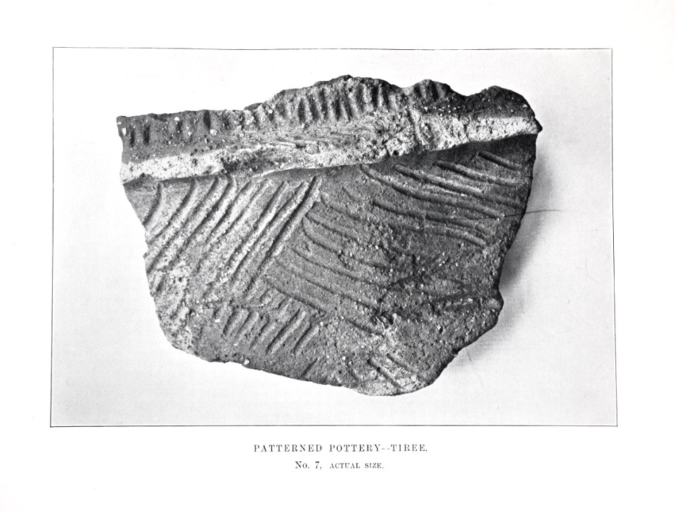 Patterned pottery from Duns - Tiree 07 Beveridge 1903