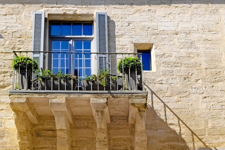 Facade balcony ancient