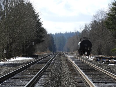 Rail car track winter