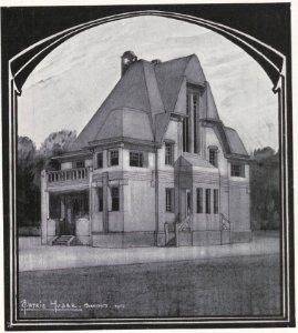 Patriz Huber - Studie zu einem Landhaus, 1902 photo