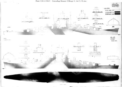 Pattern sheet, MS-32 1C for Atlanta class