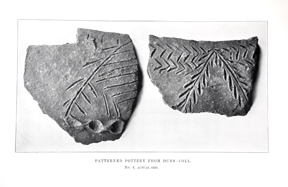 Patterned pottery from Duns - Coll 04 Beveridge 1903