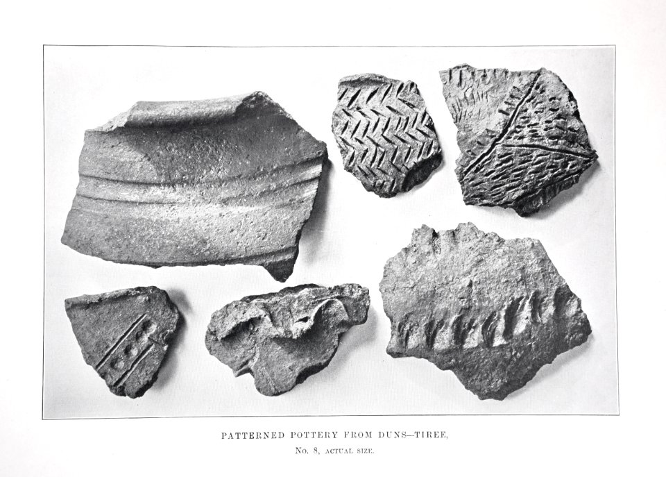 Patterned pottery from Duns - Tiree 08 Beveridge 1903