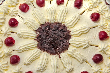 Food black forest cake eat photo