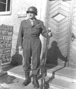 Patton with a club of a rifle
