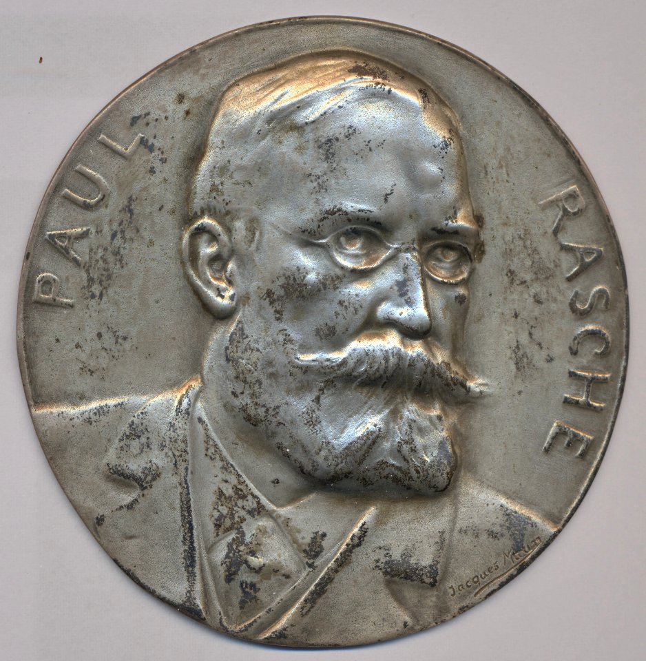 Paul Rasche, medal by Jacques Marin (1877-1950), Belgium, 1910, Coins and Medals Department of the Royal Library of Belgium, 2M204 - 24 (recto)
