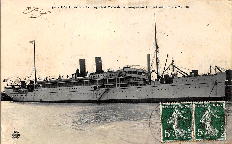 Pauillac-Trompeloup - Paquebot Pérou 1