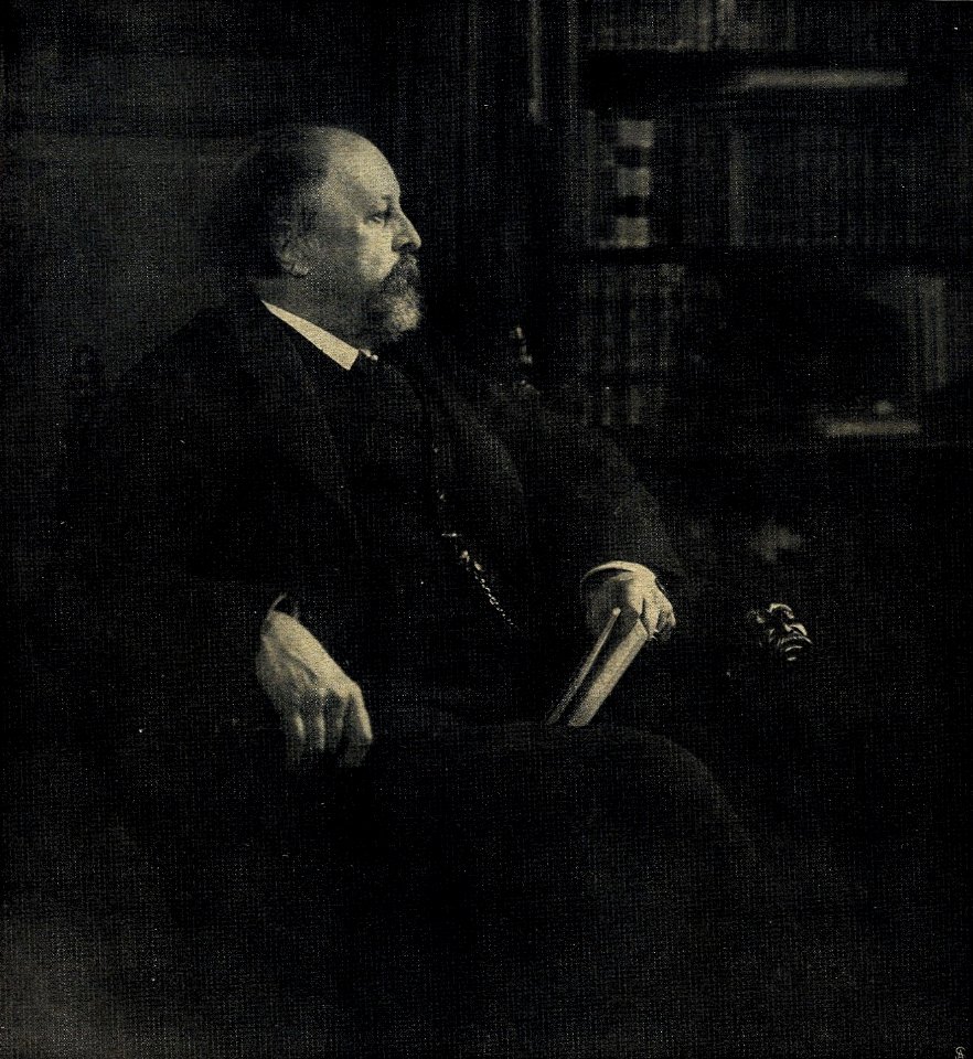 Paul Heyse in seinem Arbeitszimmer, 1910