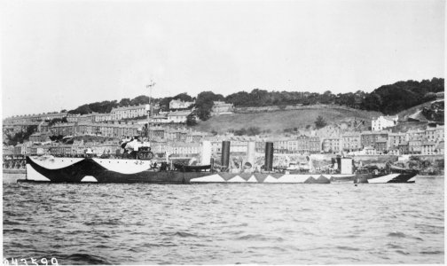 Paulding (DD22). Starboard side, camouflaged, 1918 - NARA - 530782