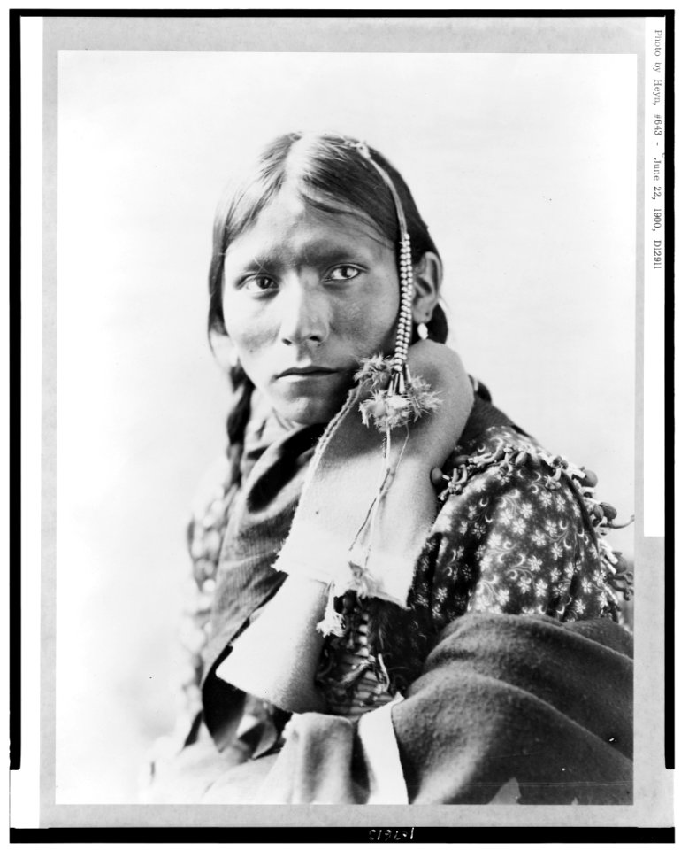 Paul Moose, Indian, head-and-shoulders portrait, facing left LCCN93504376