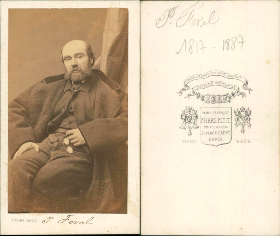Paul Féval - photo Pierre Petit - carte de visite