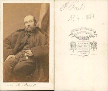 Paul Féval - photo Pierre Petit - carte de visite