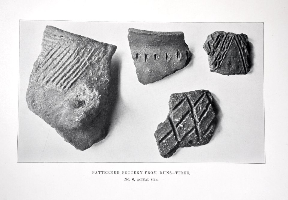 Patterned pottery from Duns - Tiree 06 Beveridge 1903