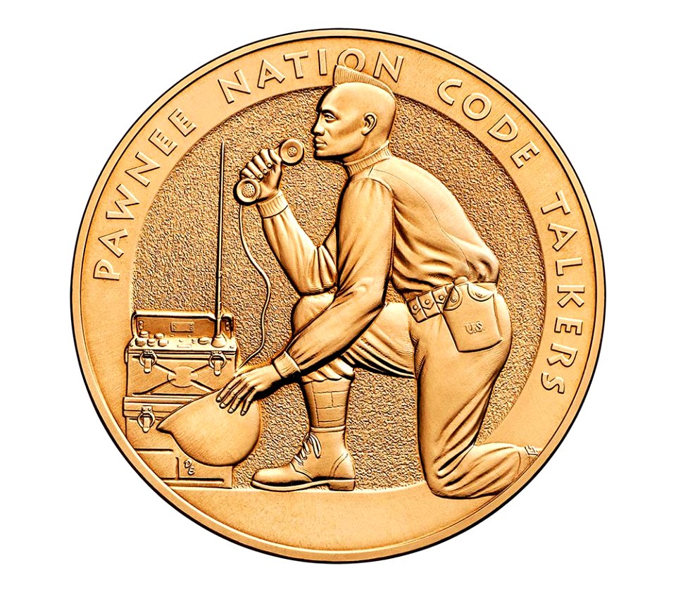 Pawnee Nation Congressional Gold Medal (front)